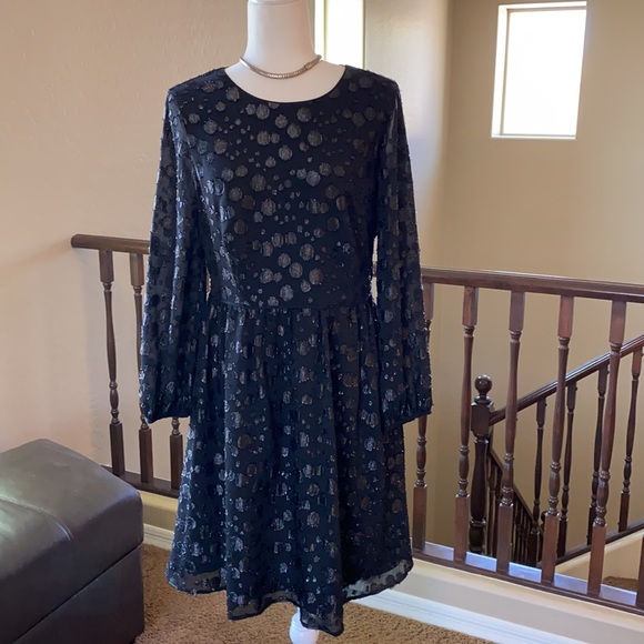 🆕J. Crew A-Line Dress with Metallic Dots - Picture 7 of 14